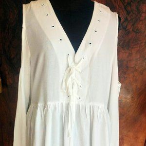 NWT Splendid Iris white blouse size S